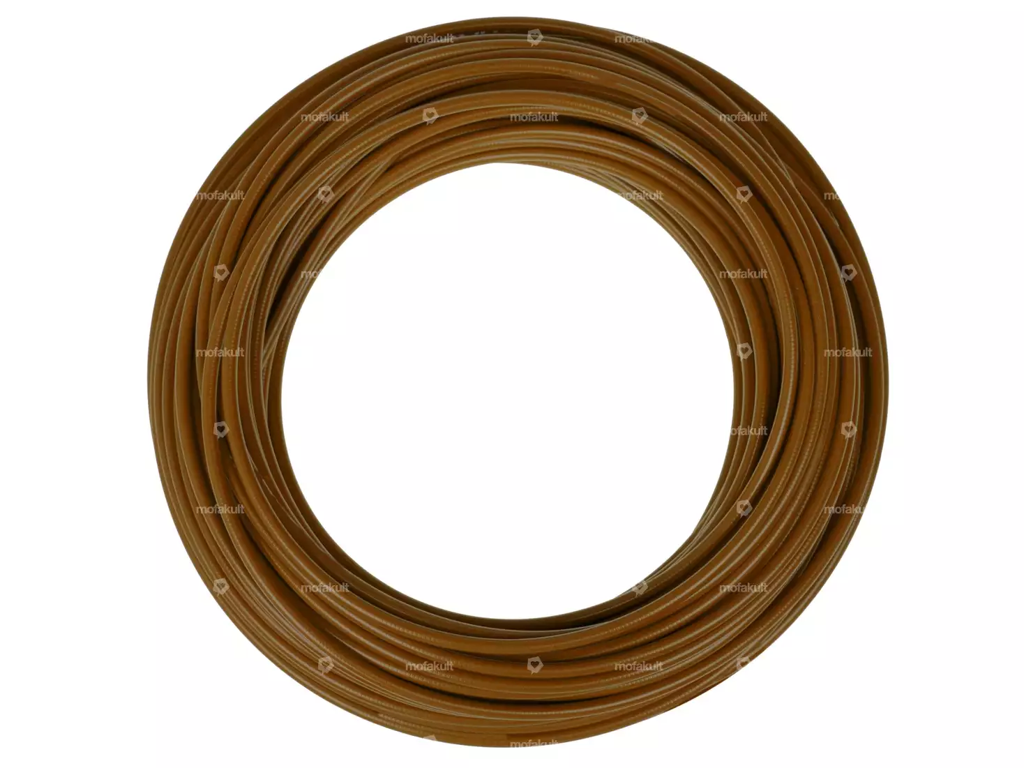 Cable sheath Ø 5 mm brown (50 meter roll) PTFE inner sheath | mofakult