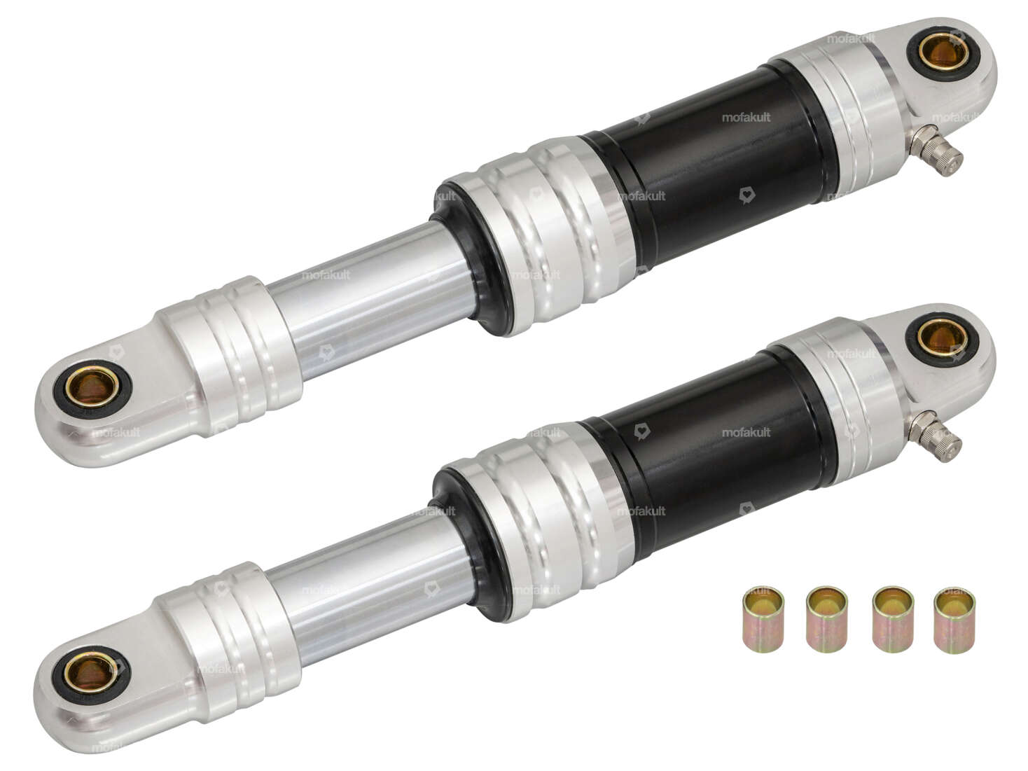 Shock absorber CNC 28 cm compressed air extra strong black-silver Carousel Image 1