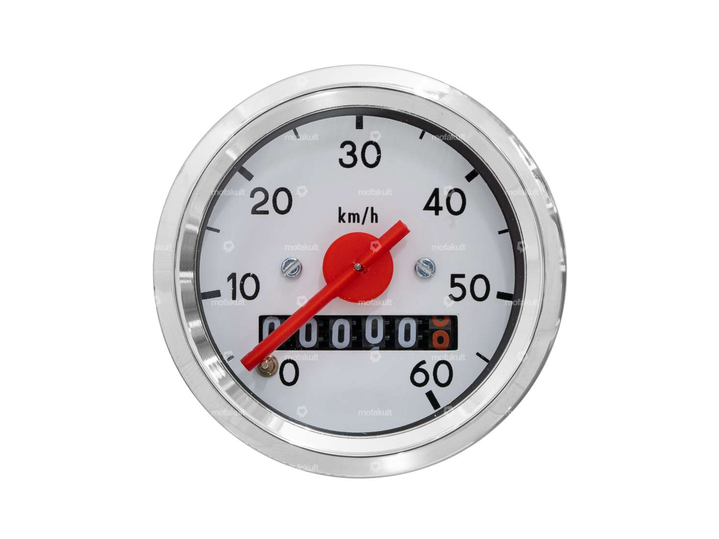 Tacho 60 km/h Ø 48 mm (weisses Ziffernblatt) Carousel Image 2