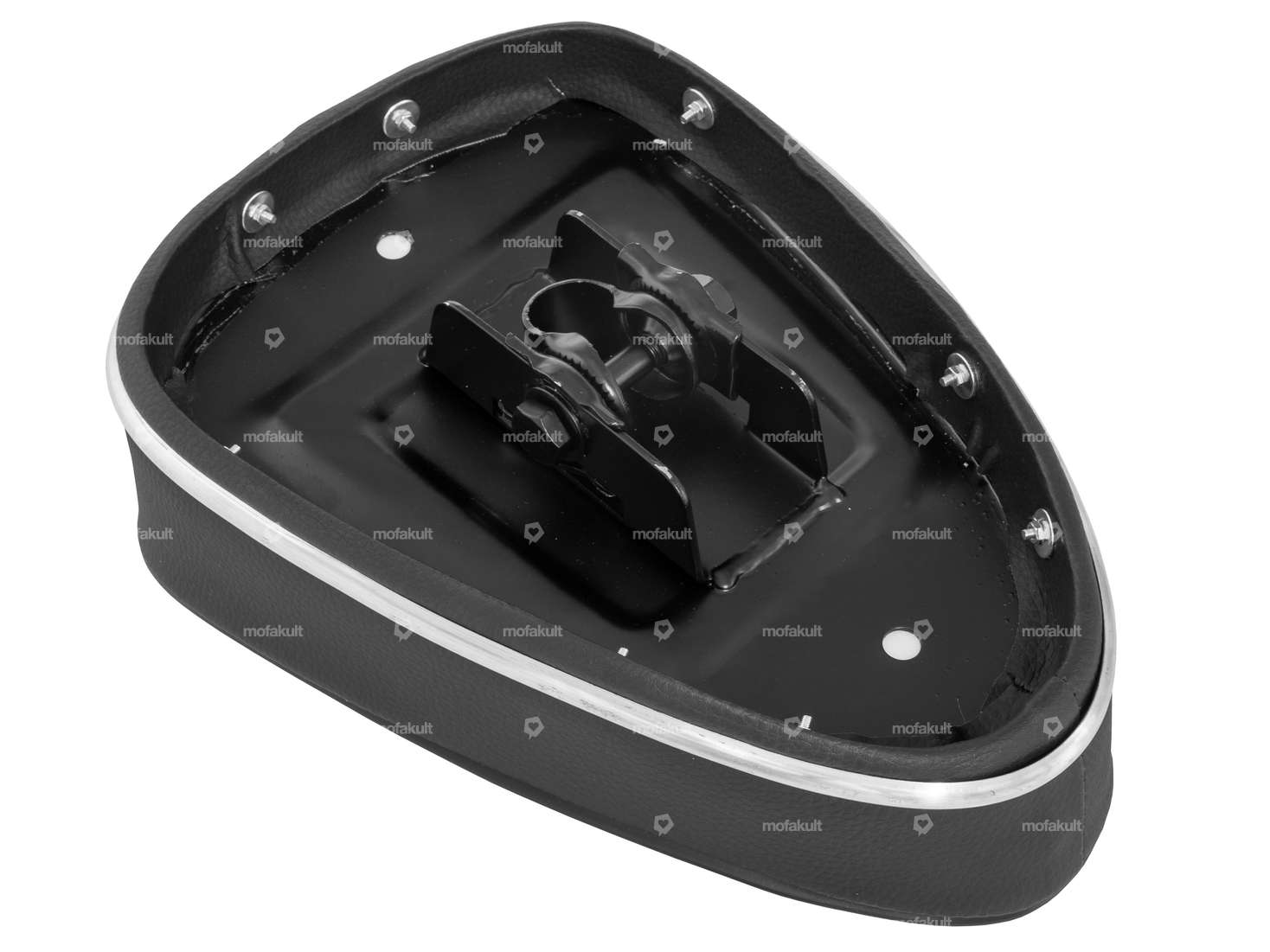 Banc "Töfflimeitli" inscription noire Carousel Image 3