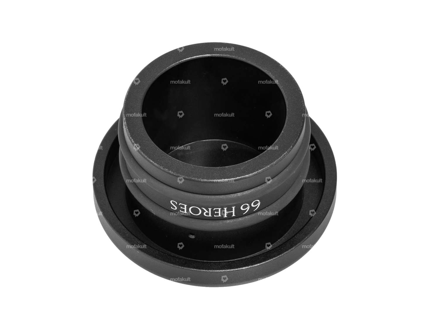 66HEROES Tankdeckel Alu rund schwarz | Piaggio SI Carousel Image 2