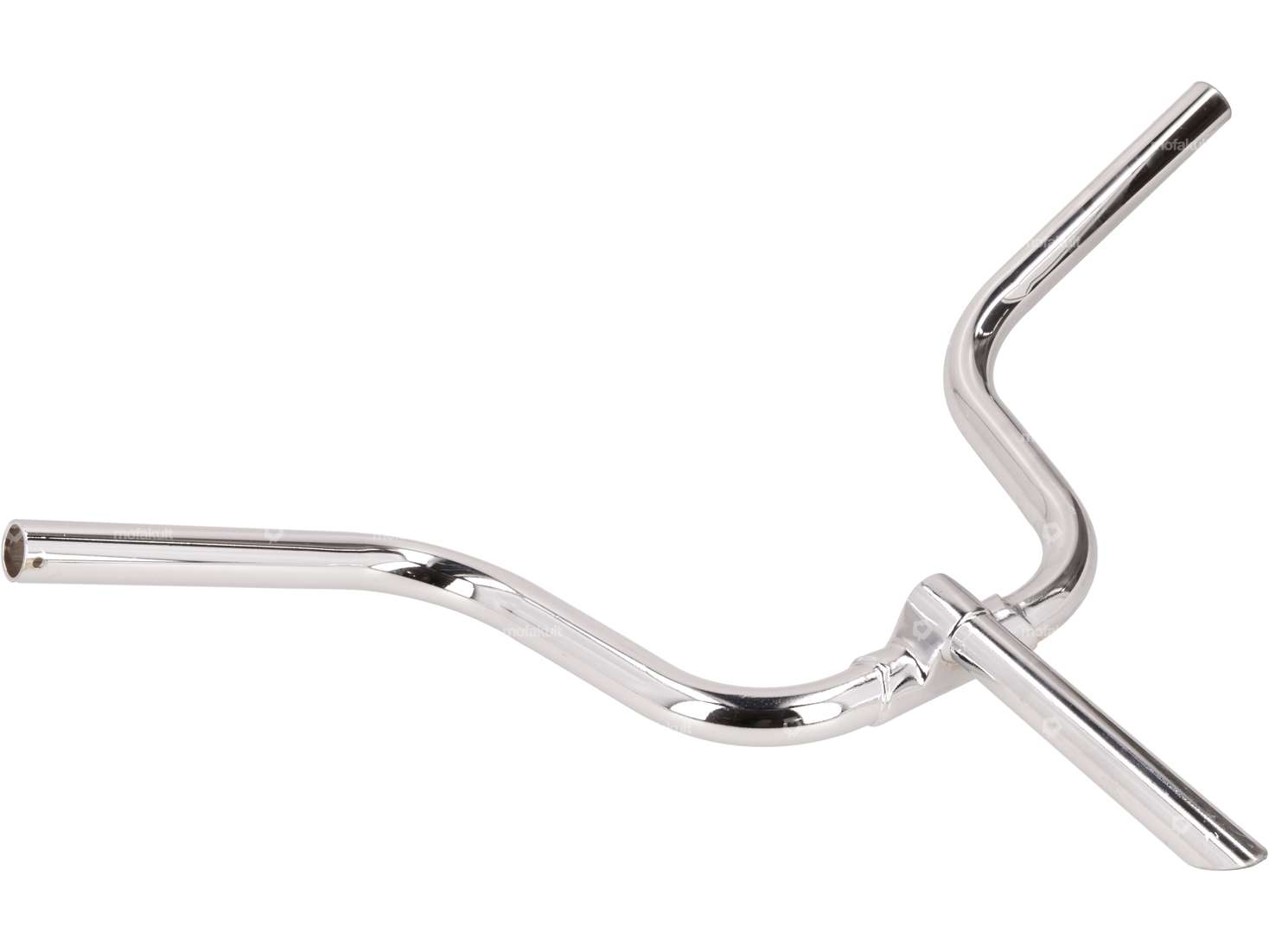 Handlebar with stem 17 cm Ø 21 mm stem chrome | Puch Maxi N, X30 Carousel Image 3