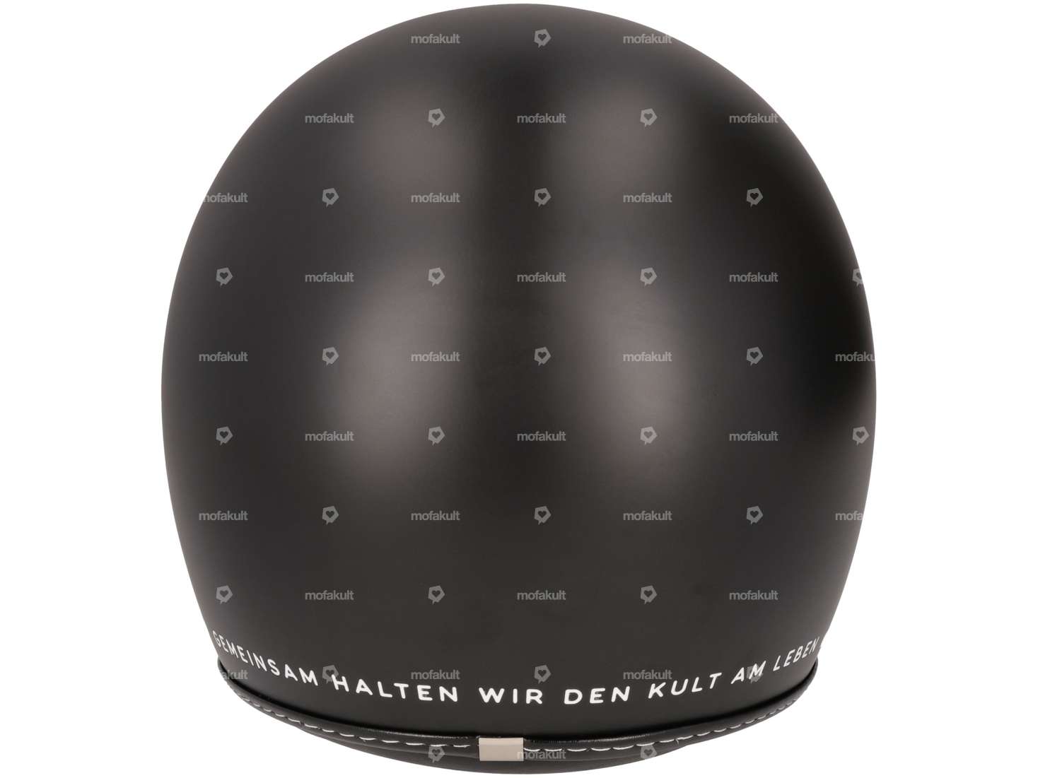 Mofakultwear Casque jet "Kult Line" noir Carousel Image 3