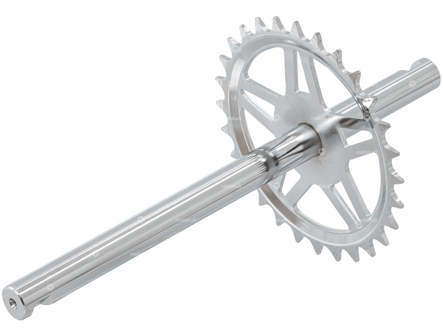 GPO axe de pédalier 28 dents chrome | Sachs Alpa Carousel Image 2