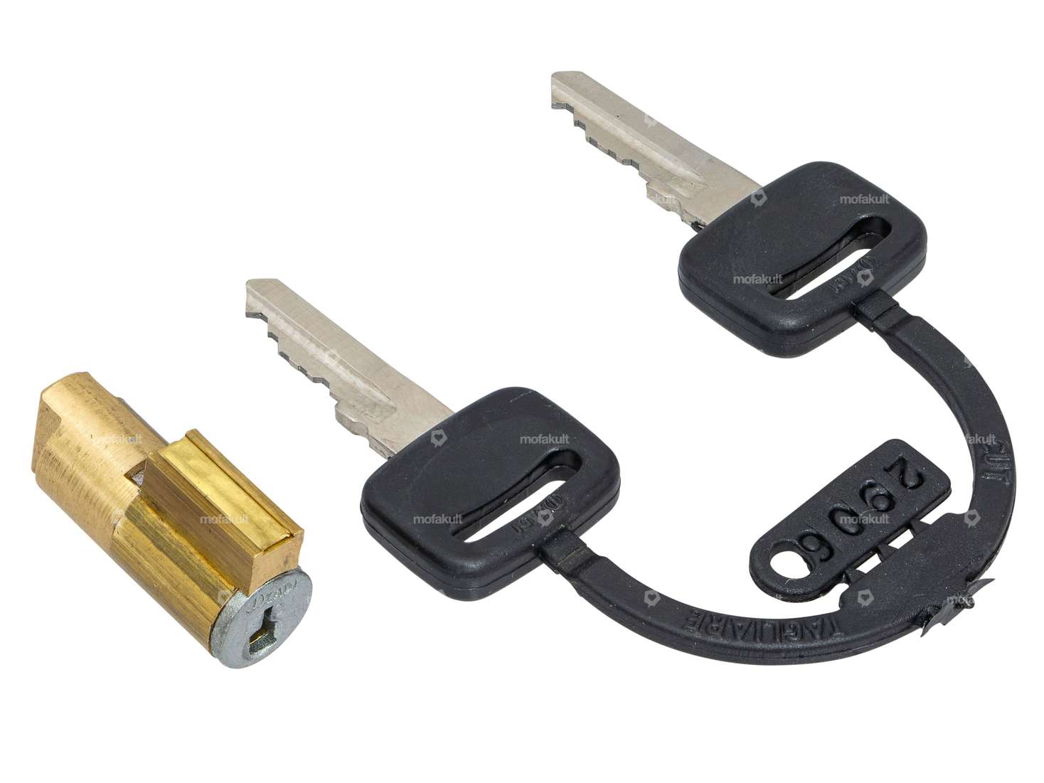 Antivol de direction ZADI 6 mm clé plastique | Piaggio Ciao, SI, Bravo, Boxer Carousel Image 2