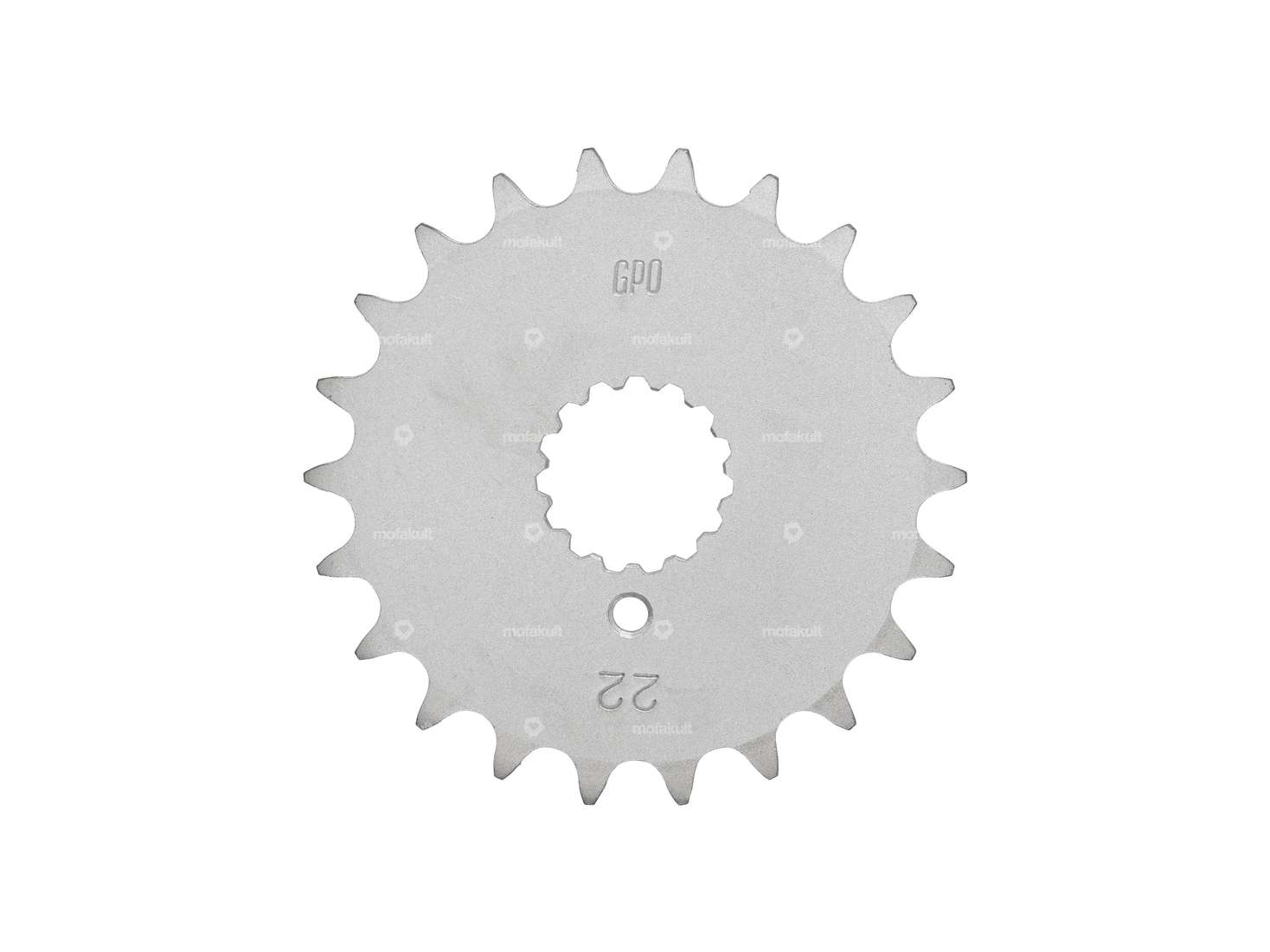 GPO sprocket 22 teeth galvanized | Tomos Carousel Image 1