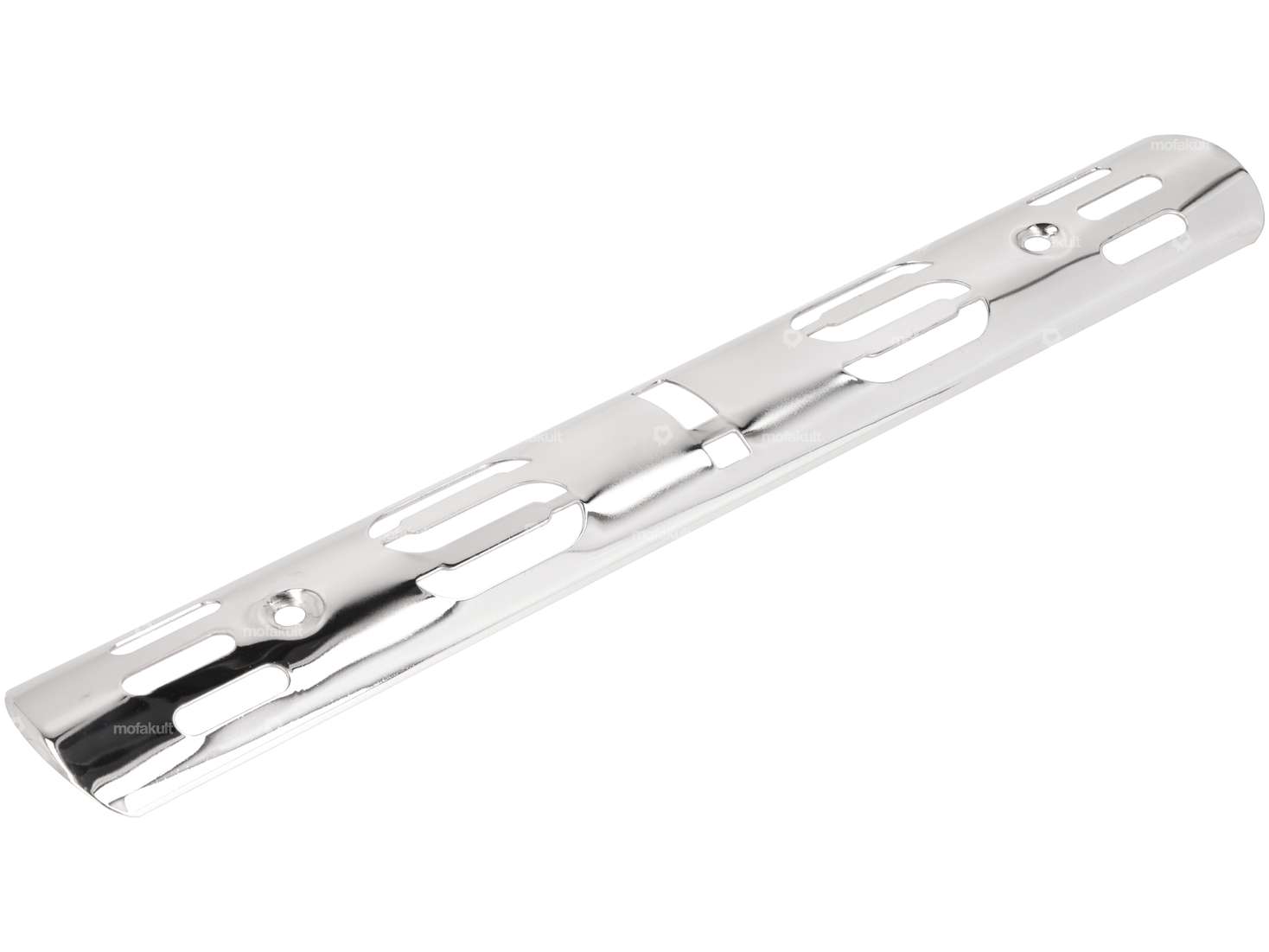 Tôle de chaleur d'échappement "SIS" chrome Carousel Image 2