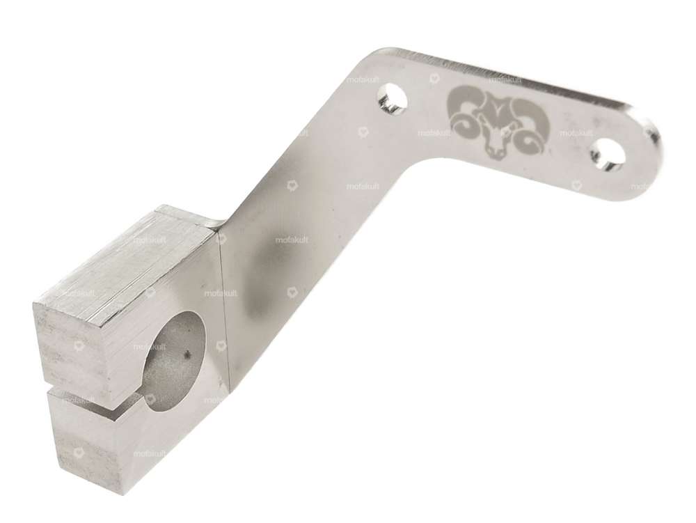 66HEROES Support de plaque d'immatriculation latéral gauche (version DE) Inox Carousel Image 2