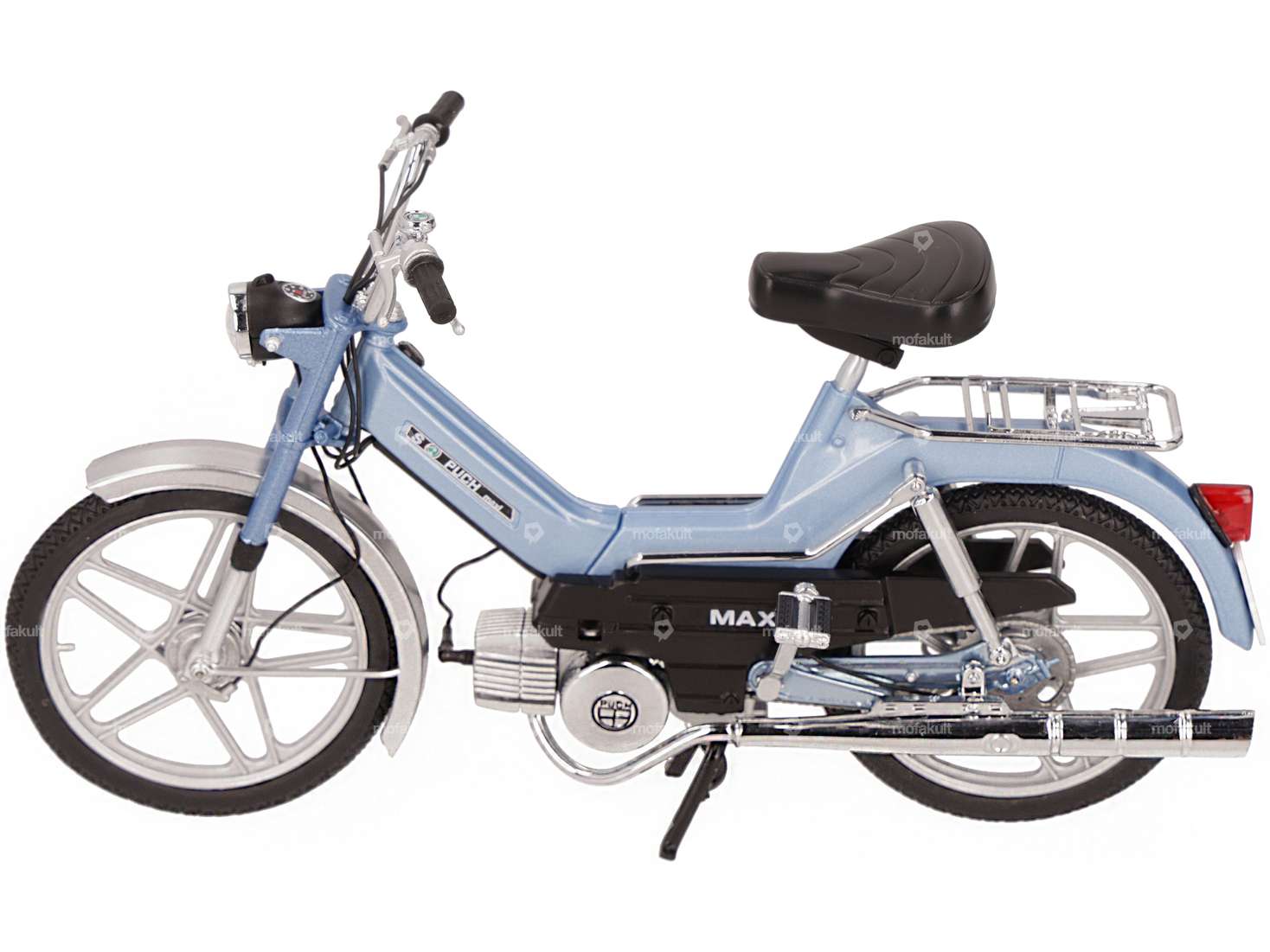 Puch Maxi S bleu clair modèle miniature 1:10 (qualité 1A) Carousel Image 1