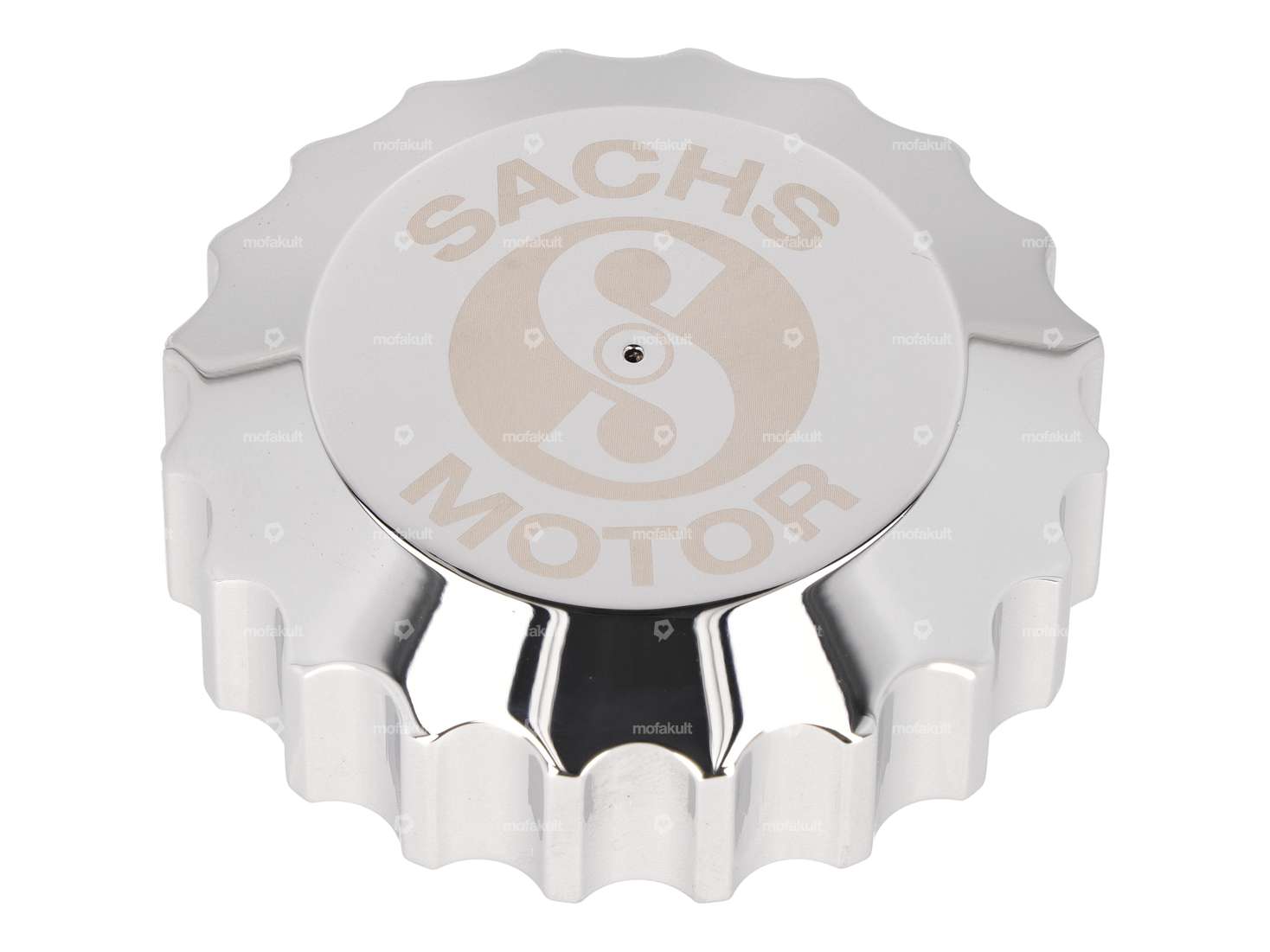 66HEROES Bouchon de réservoir "Sachs" baïonnette 30 mm chrome Carousel Image 1