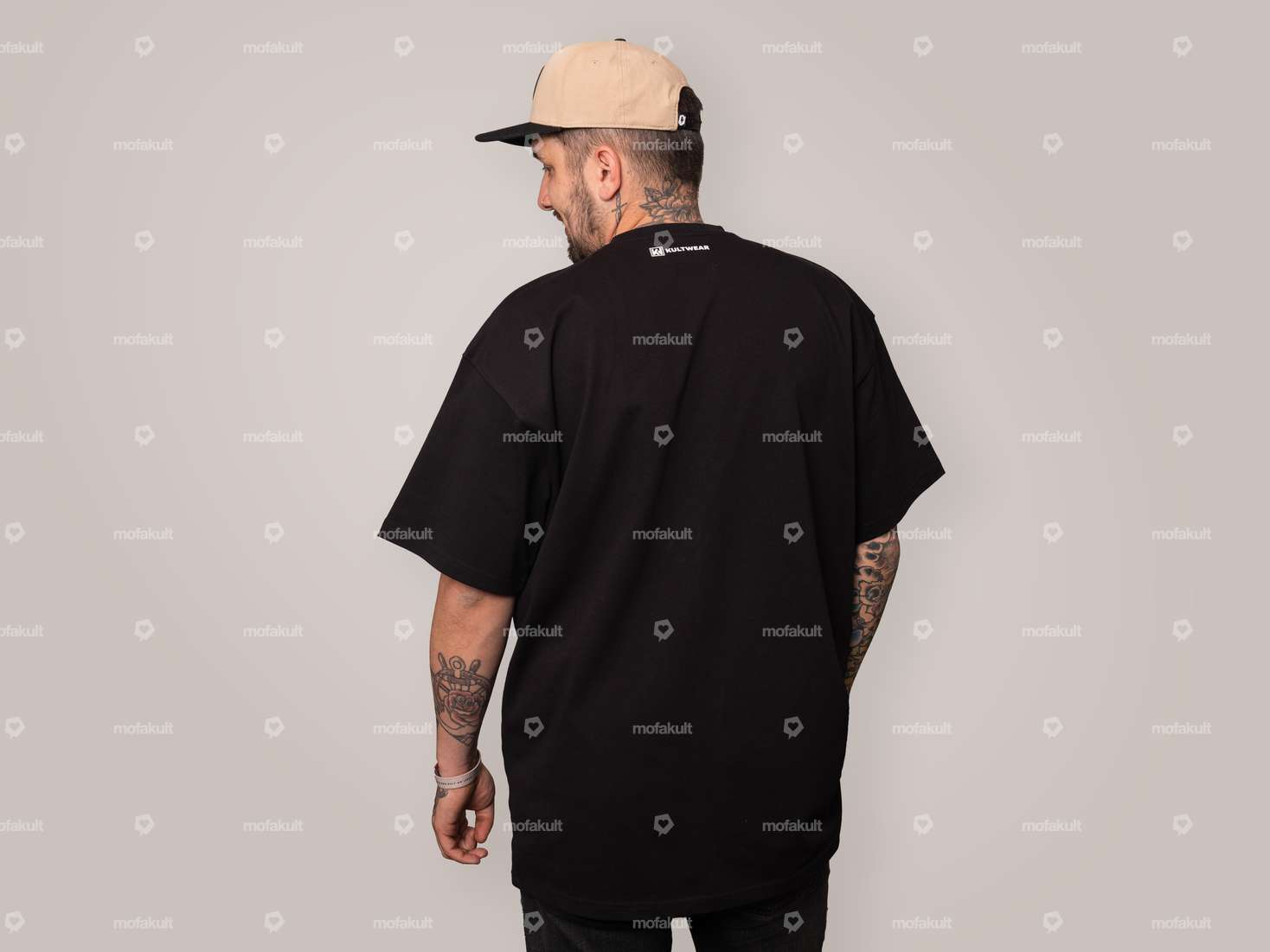 T-shirt Kultwear "bidon" oversize Carousel Image 2