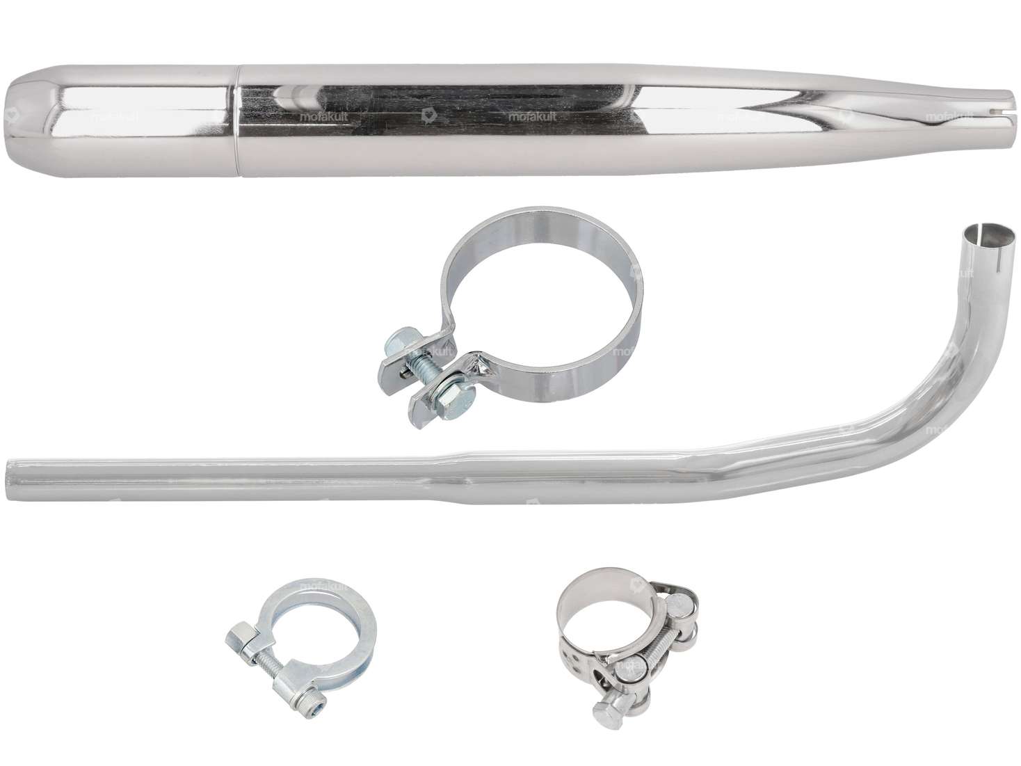 GPO Kit d'échappement cigare Ø 28 / 60 mm chrome | Sachs 503 2AL, 2BL Carousel Image 1