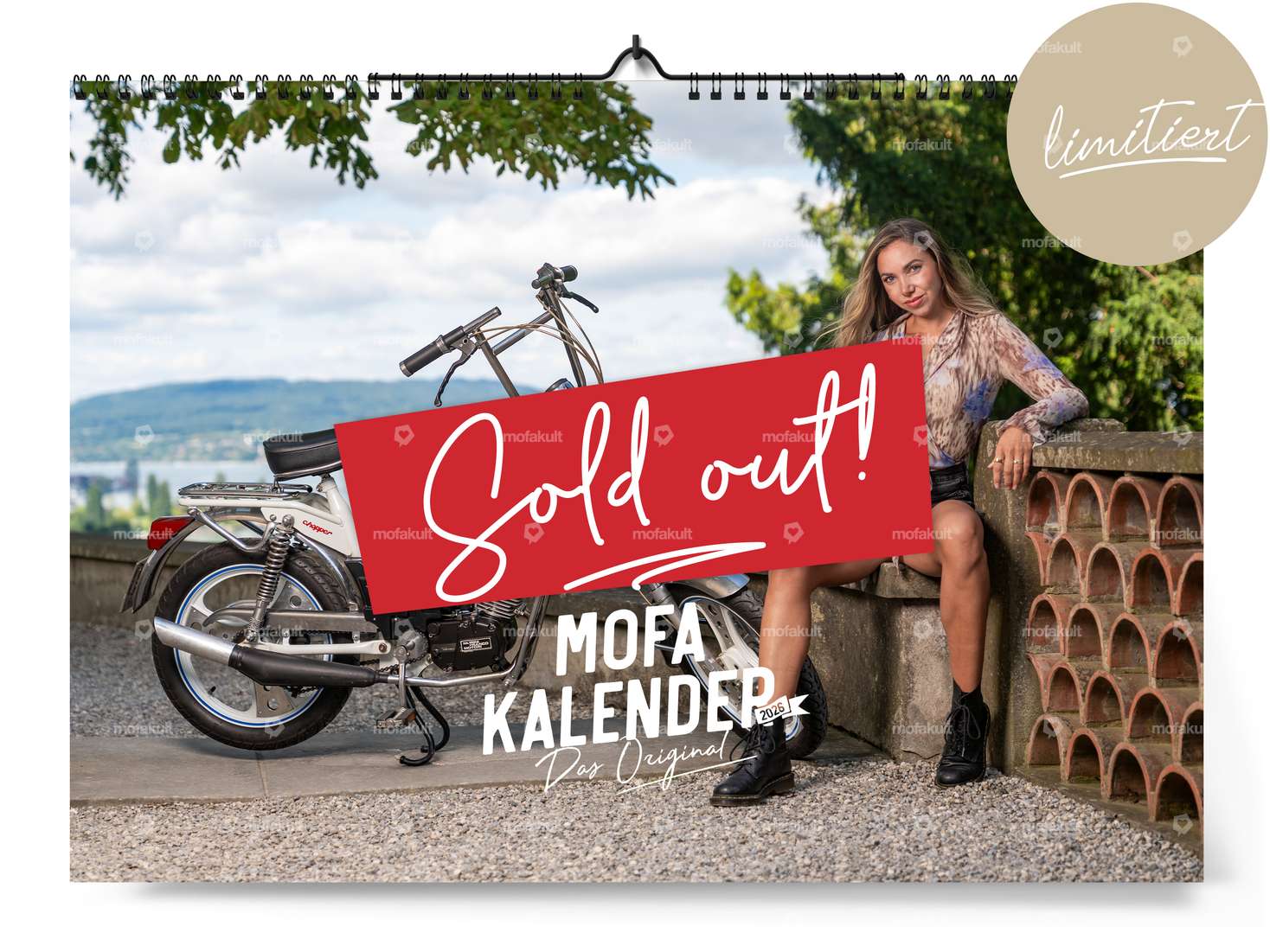 2026 Calendrier "original" pour cyclomoteurs Carousel Image 1