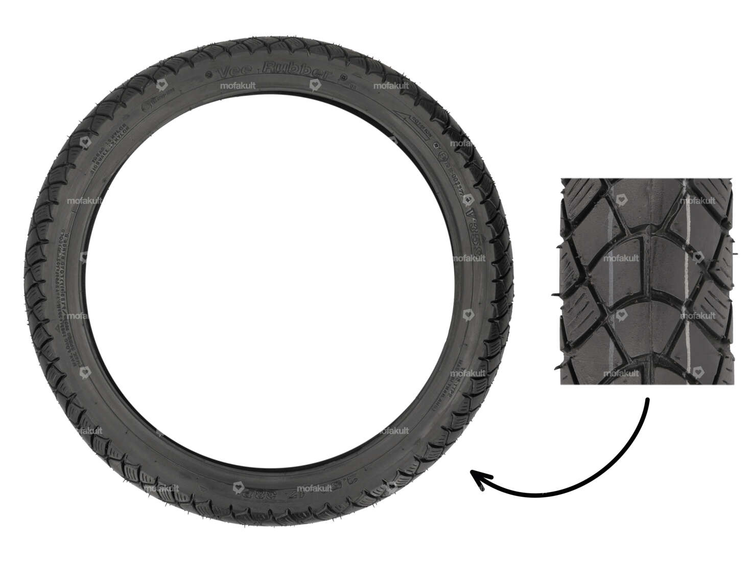 VeeRubber 2.50 x 17" Reifen VRM359 (V359) Allround Carousel Image 1