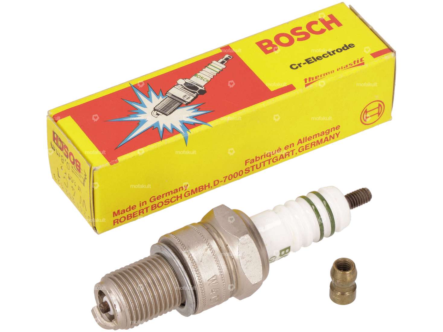 Bosch W4C1 Zündkerze Cr-Elektrode Langgewinde NOS Carousel Image 1