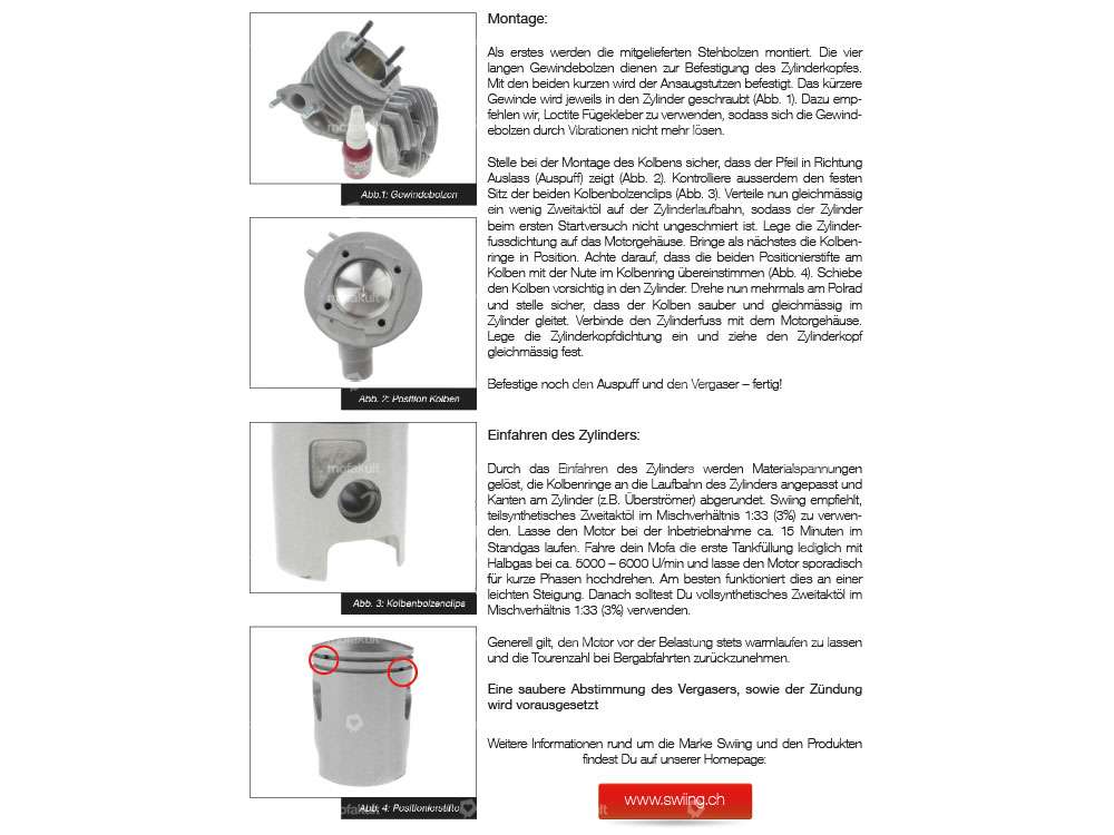 swiing® ingenious Kit de réglage 40 mm | Sachs 503 (refroidi par ventilateur) Carousel Image 3