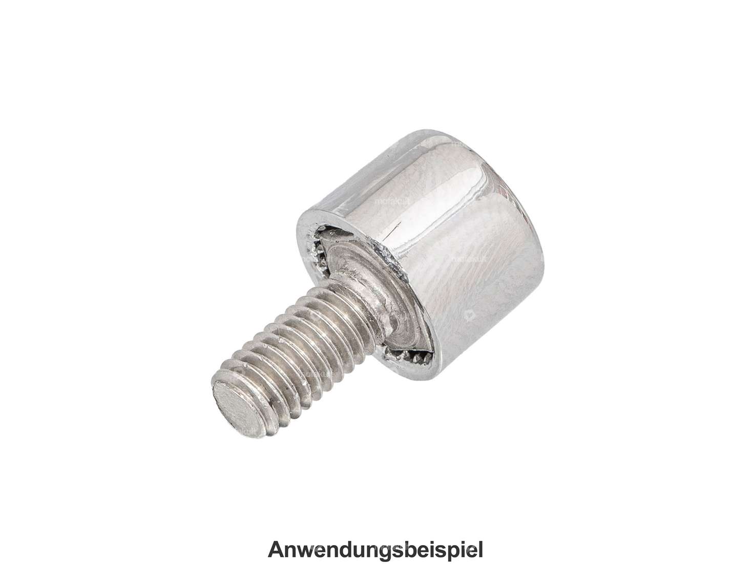 Cover SW12 external hexagon (M8) chrome Carousel Image 4