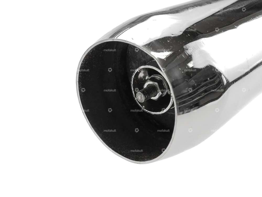 Pot d'échappement cigare Ø 32 / 70 mm chrome Carousel Image 4