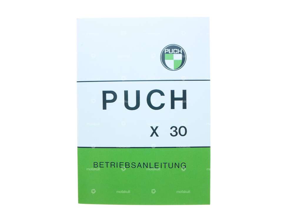 Operating instructions | Puch X30 Sport NS/NL Carousel Image 1