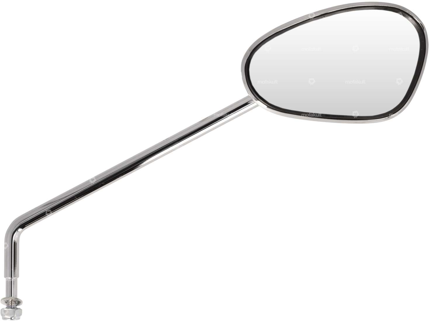 Rétroviseur Bumm ovale droit coudé chromé Carousel Image 1