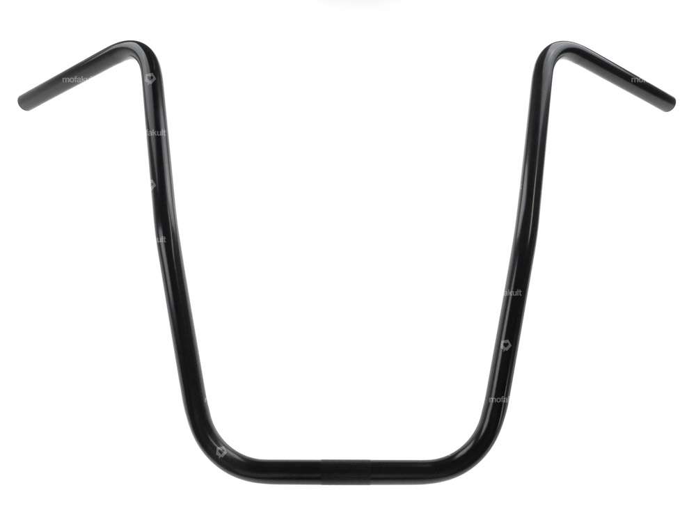 Handlebar fork plate 46 cm curved black Carousel Image 1