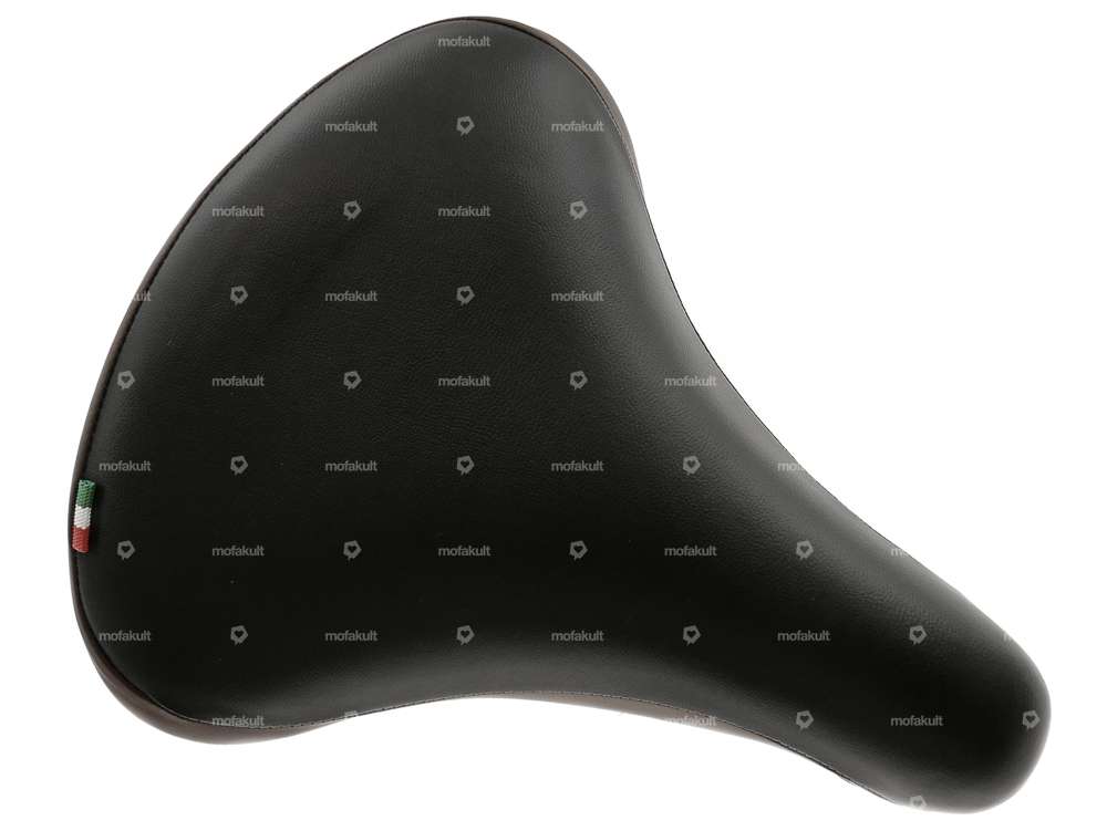 Selle Comfort à ressorts en tonneau noir / marron Carousel Image 2