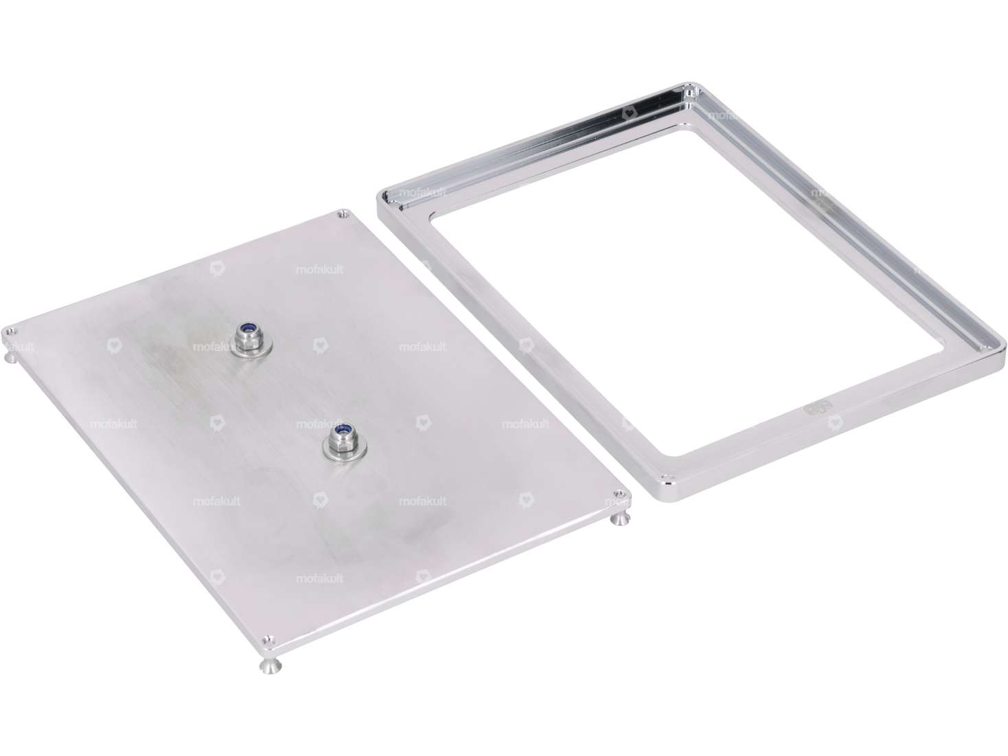 66HEROES Cadre de numérotation Custom chromé (version CH) Carousel Image 3