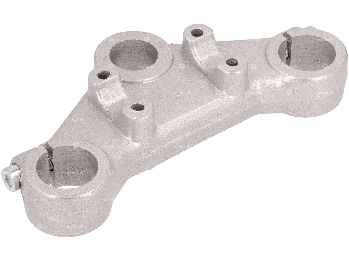 EBR upper triple tree aluminum Harry (Ø 30 mm spars) silver Carousel Image 1