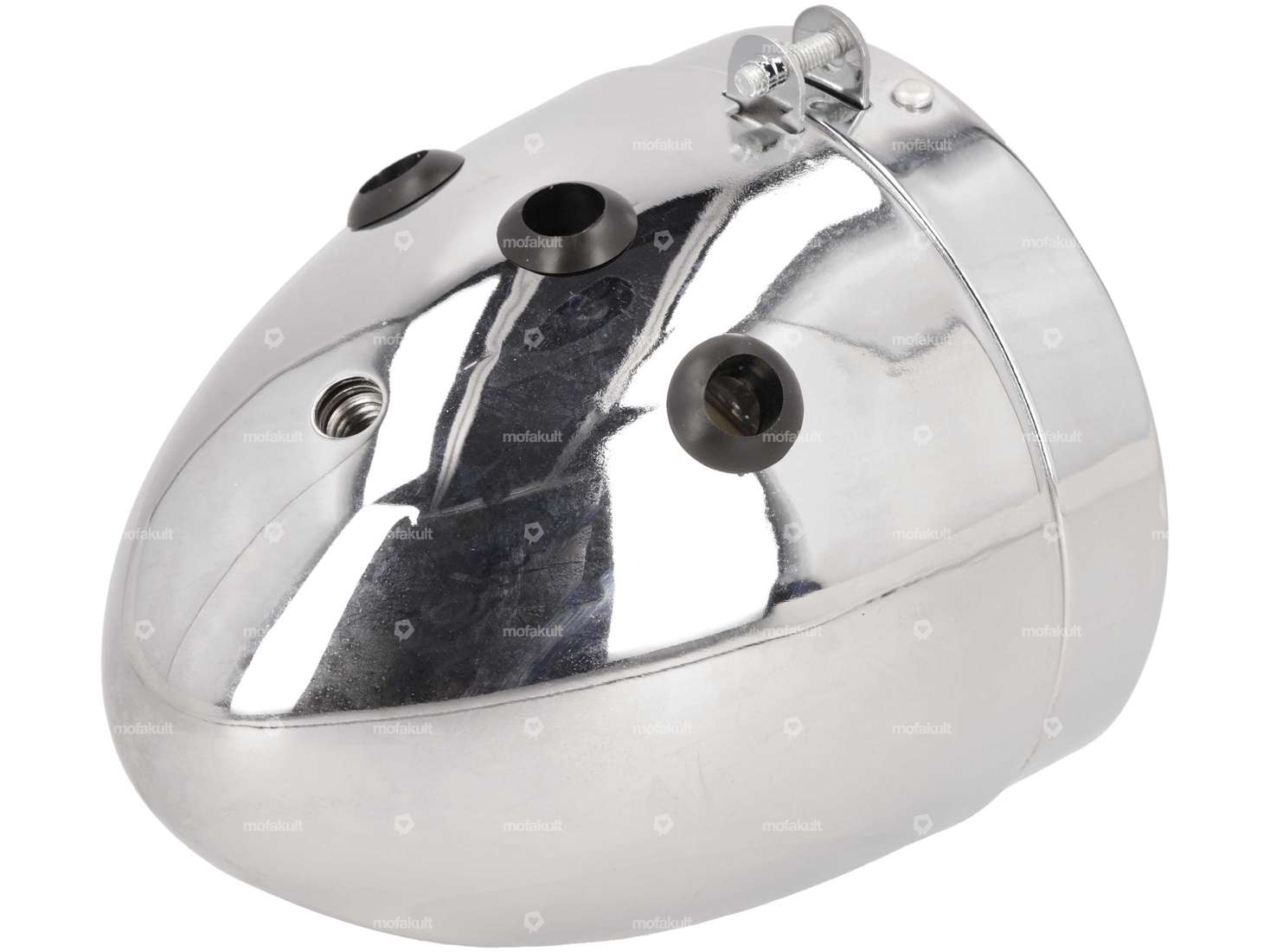 Lampe à œufs Ø 103 mm (fixation centrale) Chrome Carousel Image 3