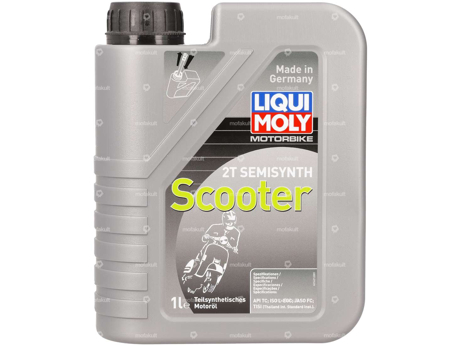 LIQUI MOLY Huile de mélange 2 temps "Scooter" semi-synthétique 1 l Carousel Image 1