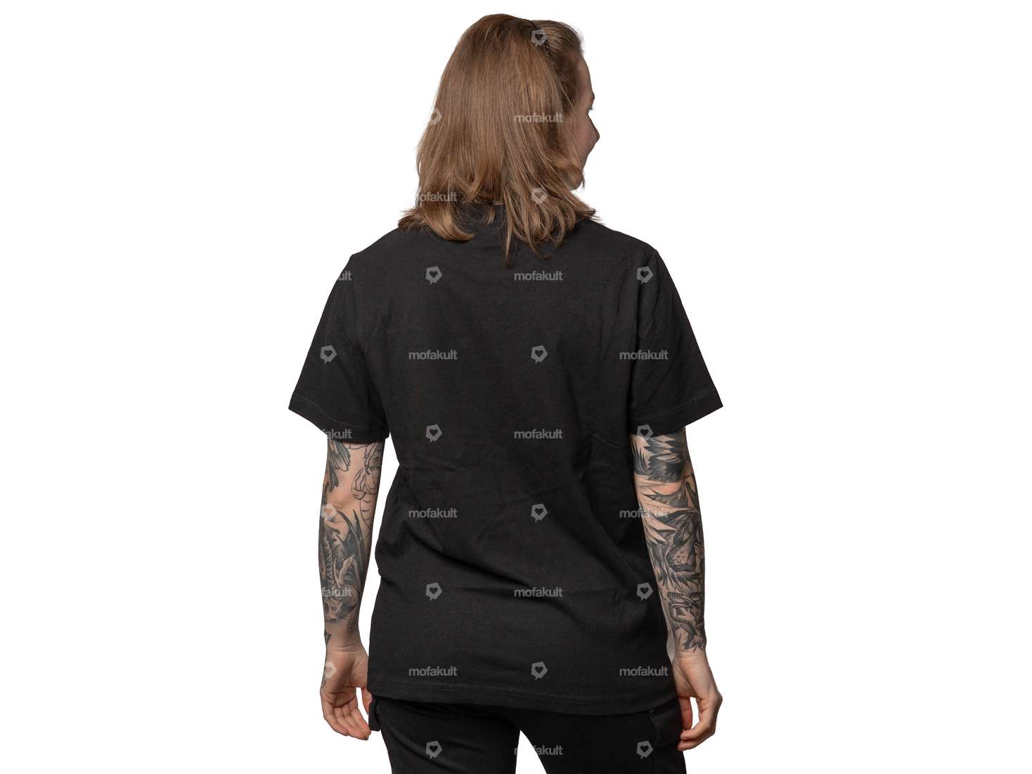 mk-Merch T-Shirt «Herz» schwarz Carousel Image 2