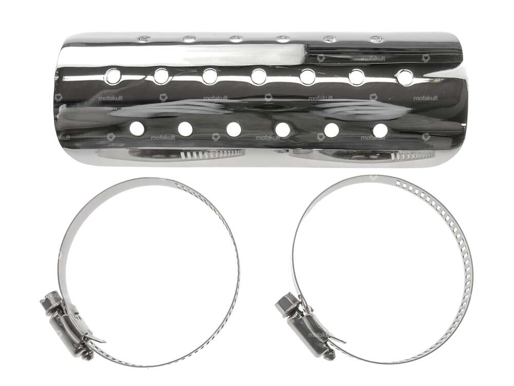 Tôle de chaleur d'échappement trous acier chrome (150 mm) Carousel Image 1