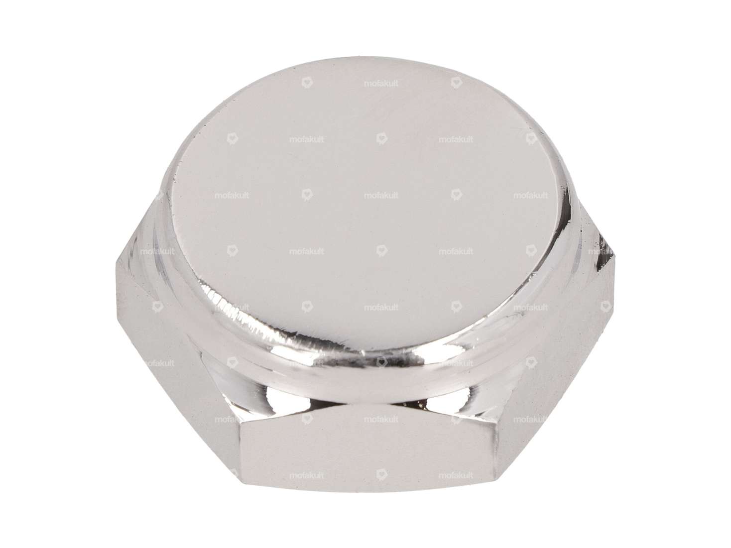 Gabelschaftmutter M26x1 geschlossen mittelhoch Chrom Carousel Image 1