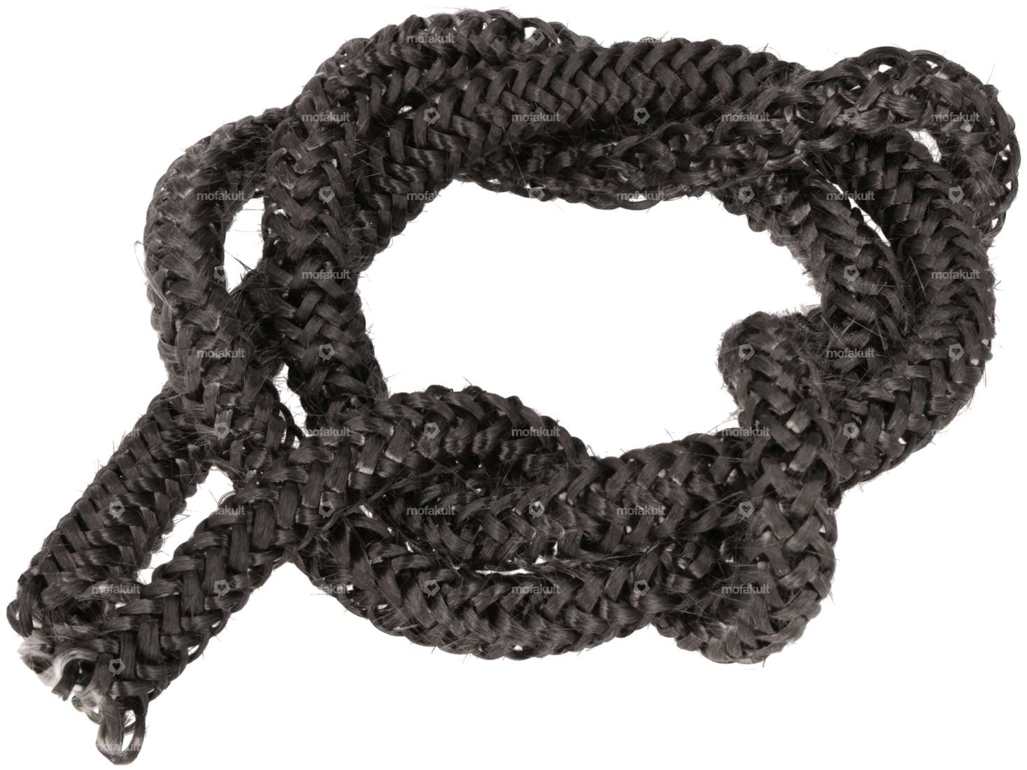 VITCAS cordon d'étanchéité 10 mm fibre de verre souple noir (au mètre) Carousel Image 1