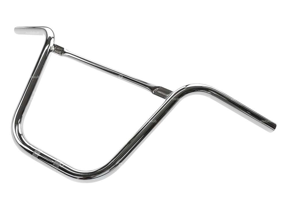 Lenker Gabelplatte 30 cm geschwungen mit Strebe Chrom Carousel Image 2