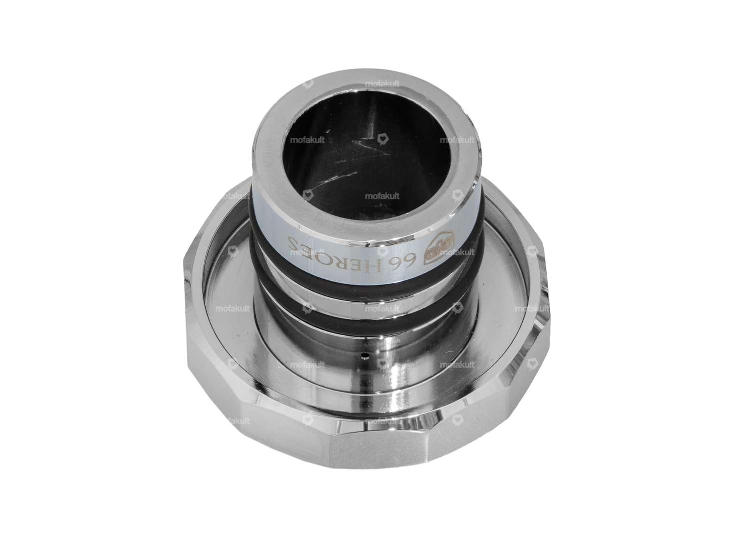 66HEROES Tank cap square "Puch" chrome | Puch Carousel Image 2