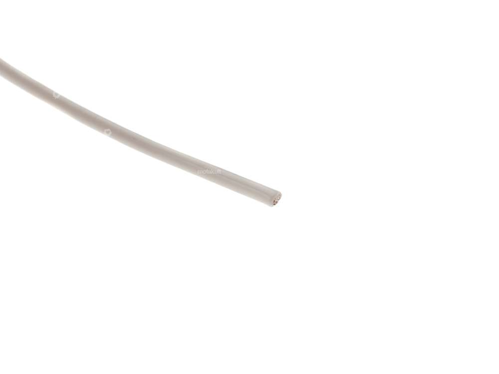 Câble d'alimentation 1 fil blanc (au mètre) Carousel Image 2