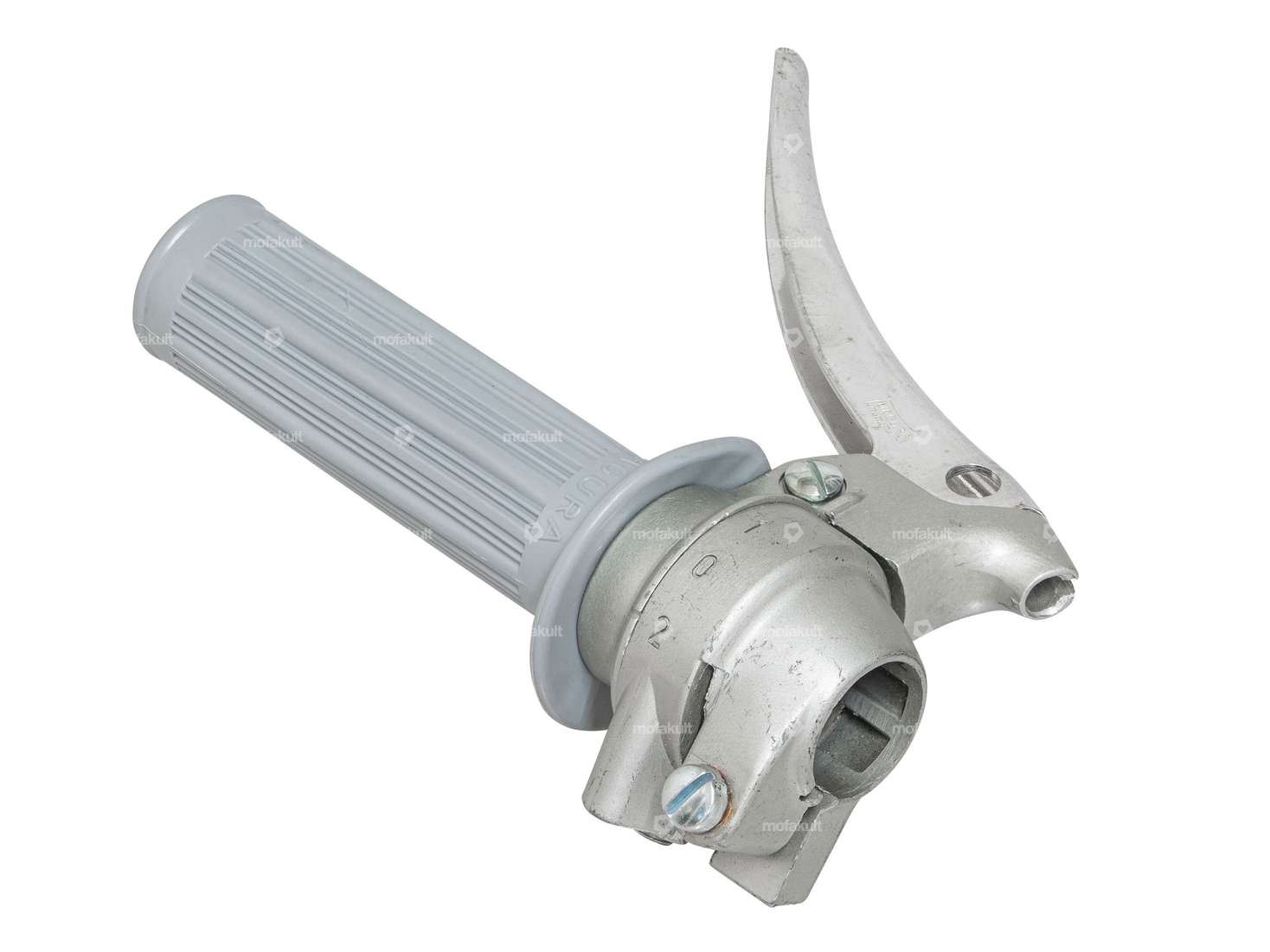 Poignée de commande Magura 2 vitesses argent NOS Carousel Image 3