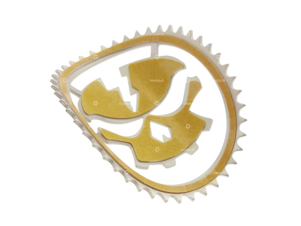 Panneau de direction (adhésif) Skull Head Alu nu Carousel Image 3