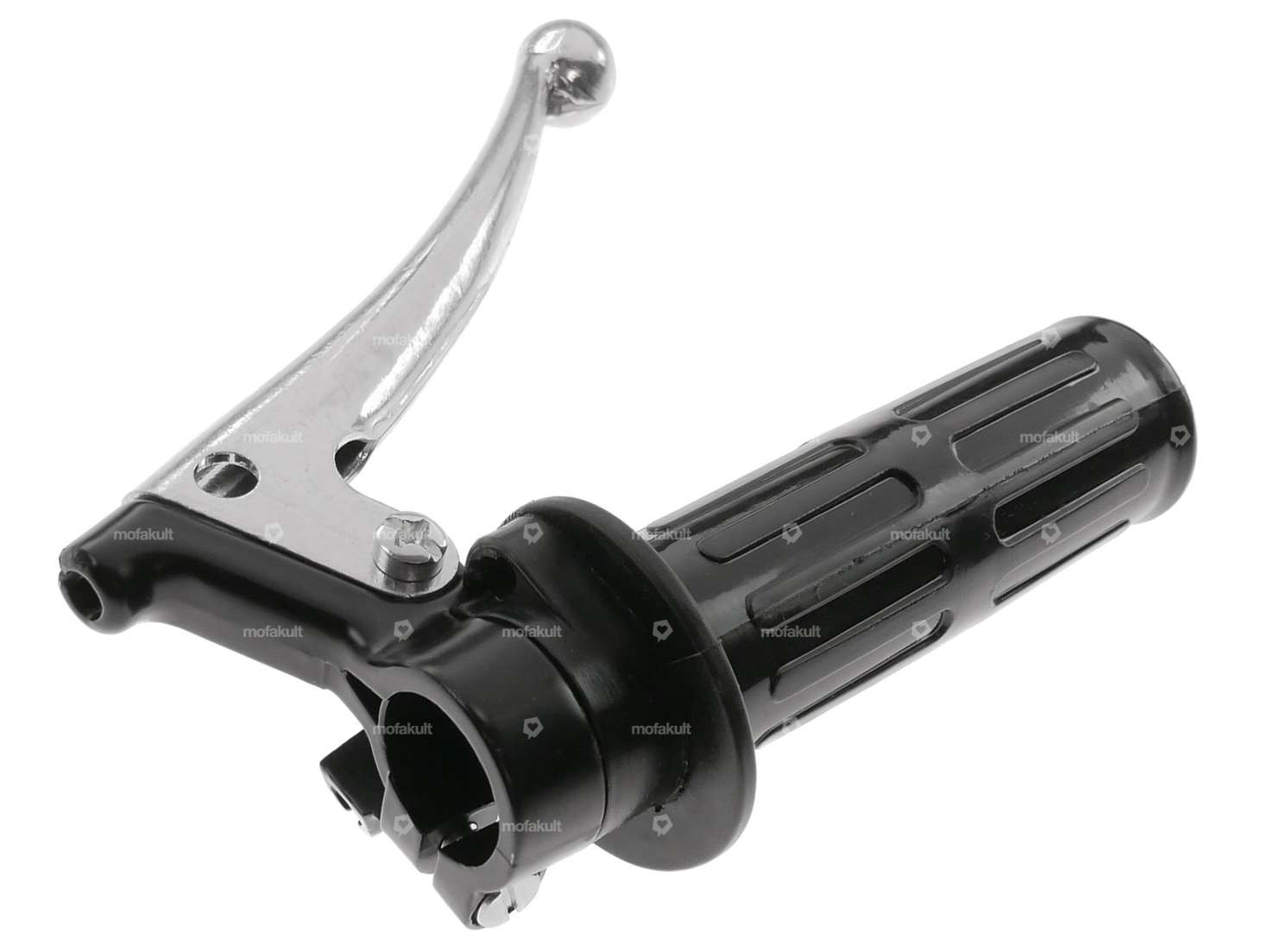 Poignée de gaz Oldschool noire Carousel Image 2