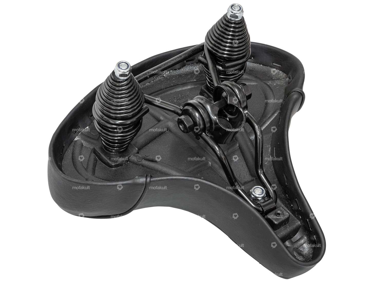 Selle Classic à ressorts en tonneau, noire Carousel Image 2