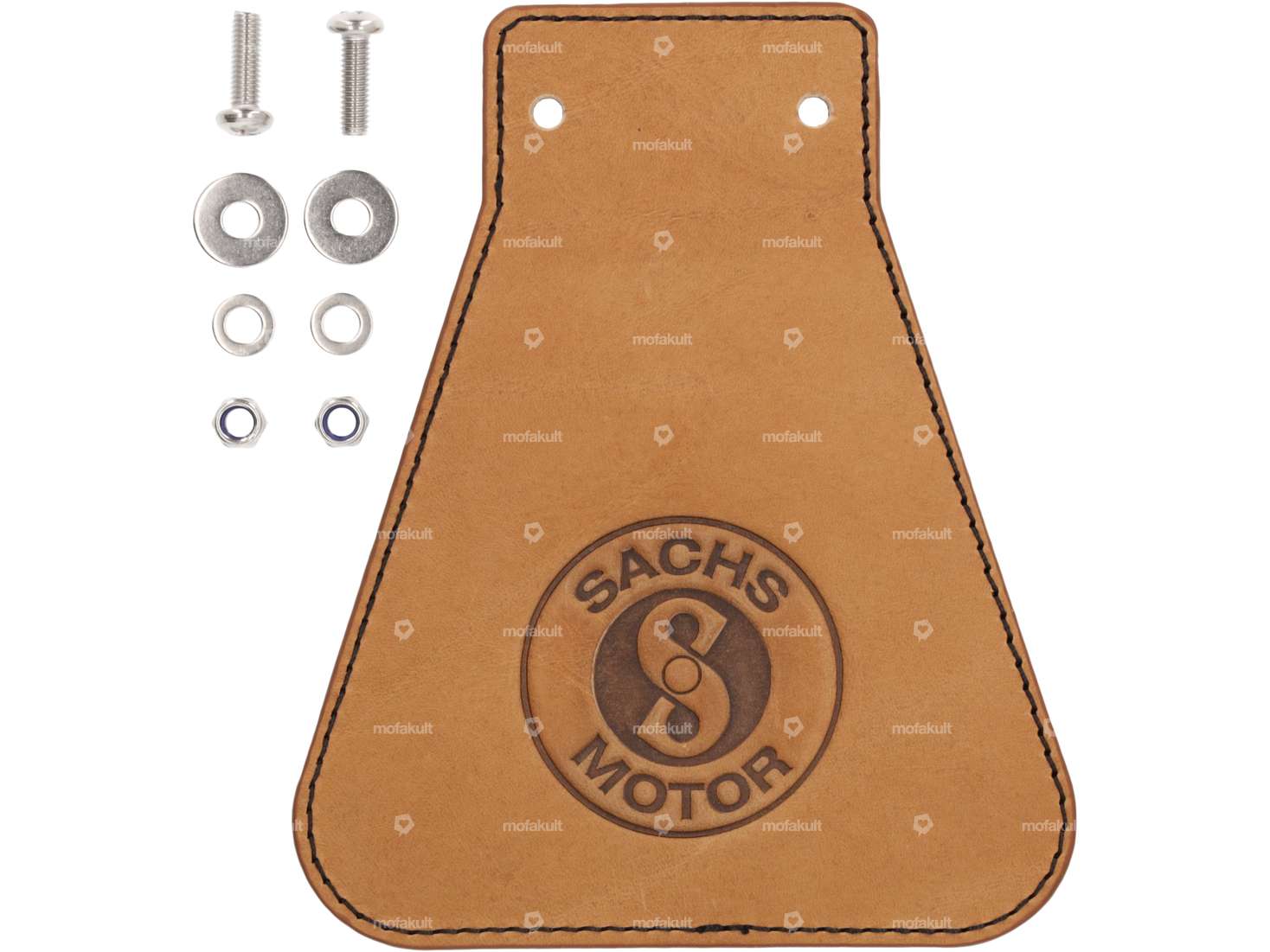 66HEROES Splash guard "Sachs" narrow leather Carousel Image 1
