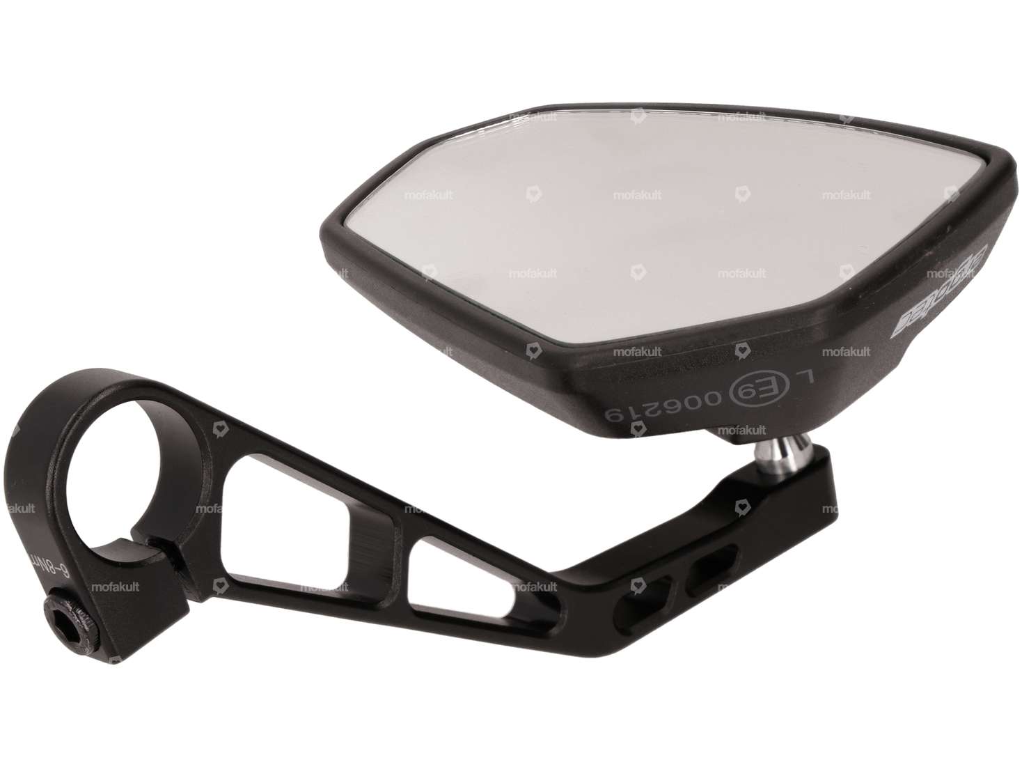 ergotec Rétroviseur M-77 carré CNC 12 cm noir Carousel Image 2