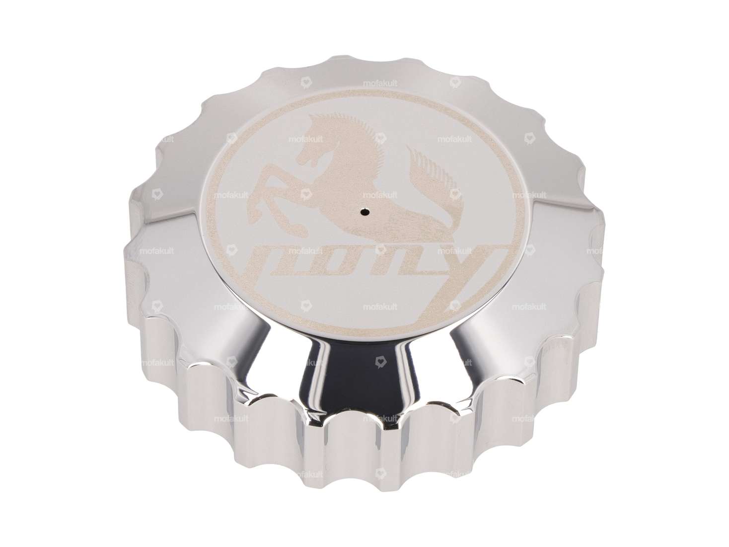 66HEROES Bouchon de réservoir "Pony" baïonnette 30 mm chrome Carousel Image 1