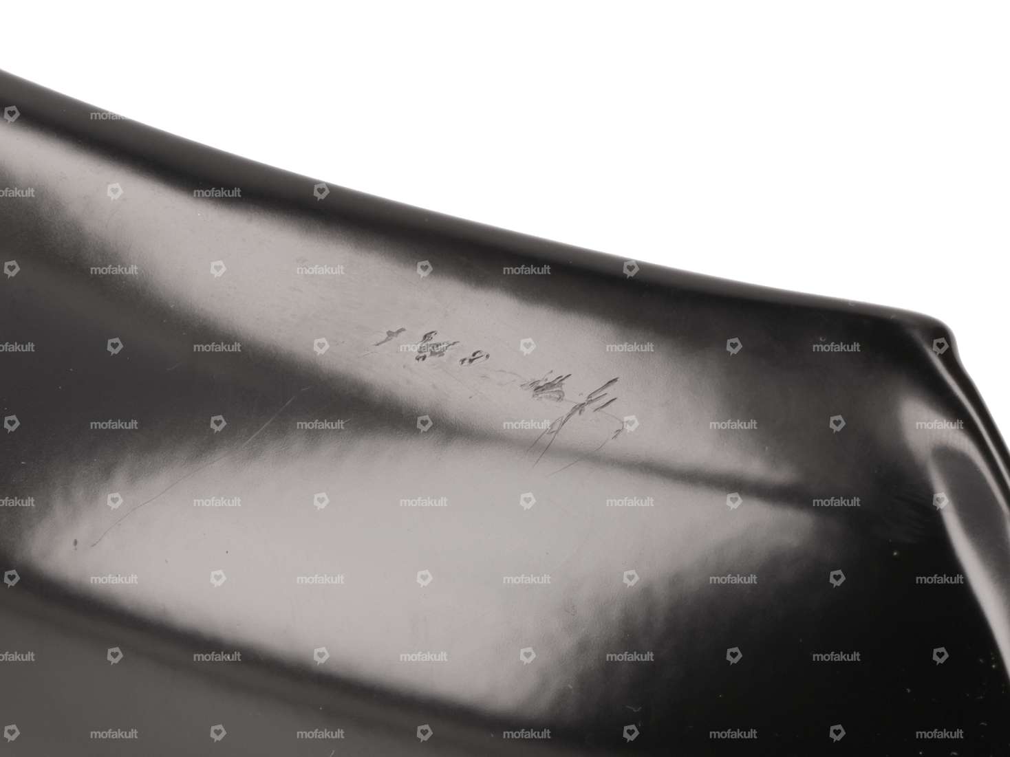 17" Garde-boue avant "Retro" Inox noir (qualité B) | Puch X30 NS, NL, NG-2AH, N-2AH, LG1/LG2 Carousel Image 4