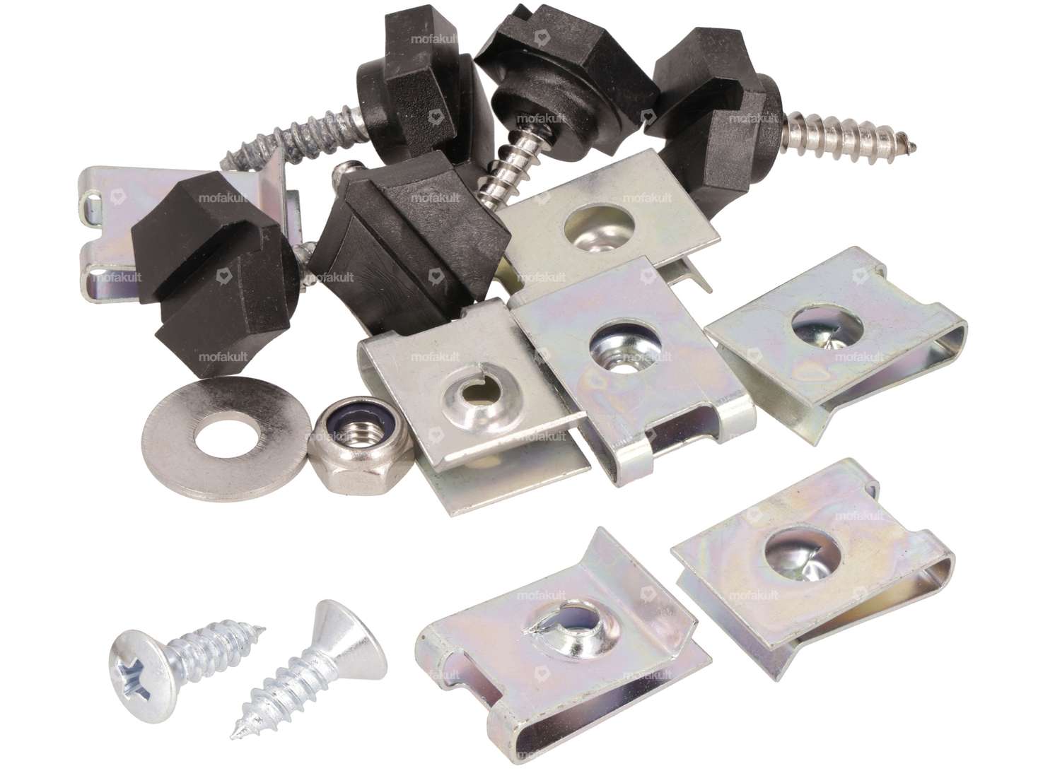 swiing® revival Schrauben-Set Trittbrett & Seitenschützer verzinkt | Pony GTX 521 Carousel Image 1