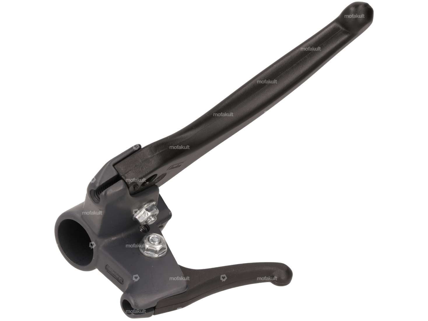 Domino brake lever set polygonal black / gray NOS | Piaggio Ciao PX, SI, Bravo Carousel Image 2