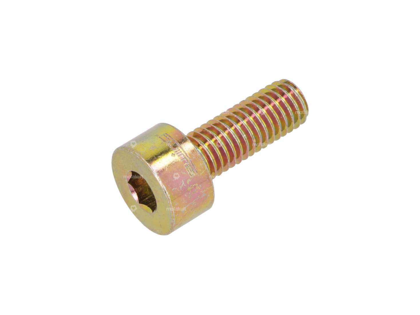 swiing® revival Schraube M8x22 Zylinderkopf Gussnabe gelb verzinkt | Puch Carousel Image 1