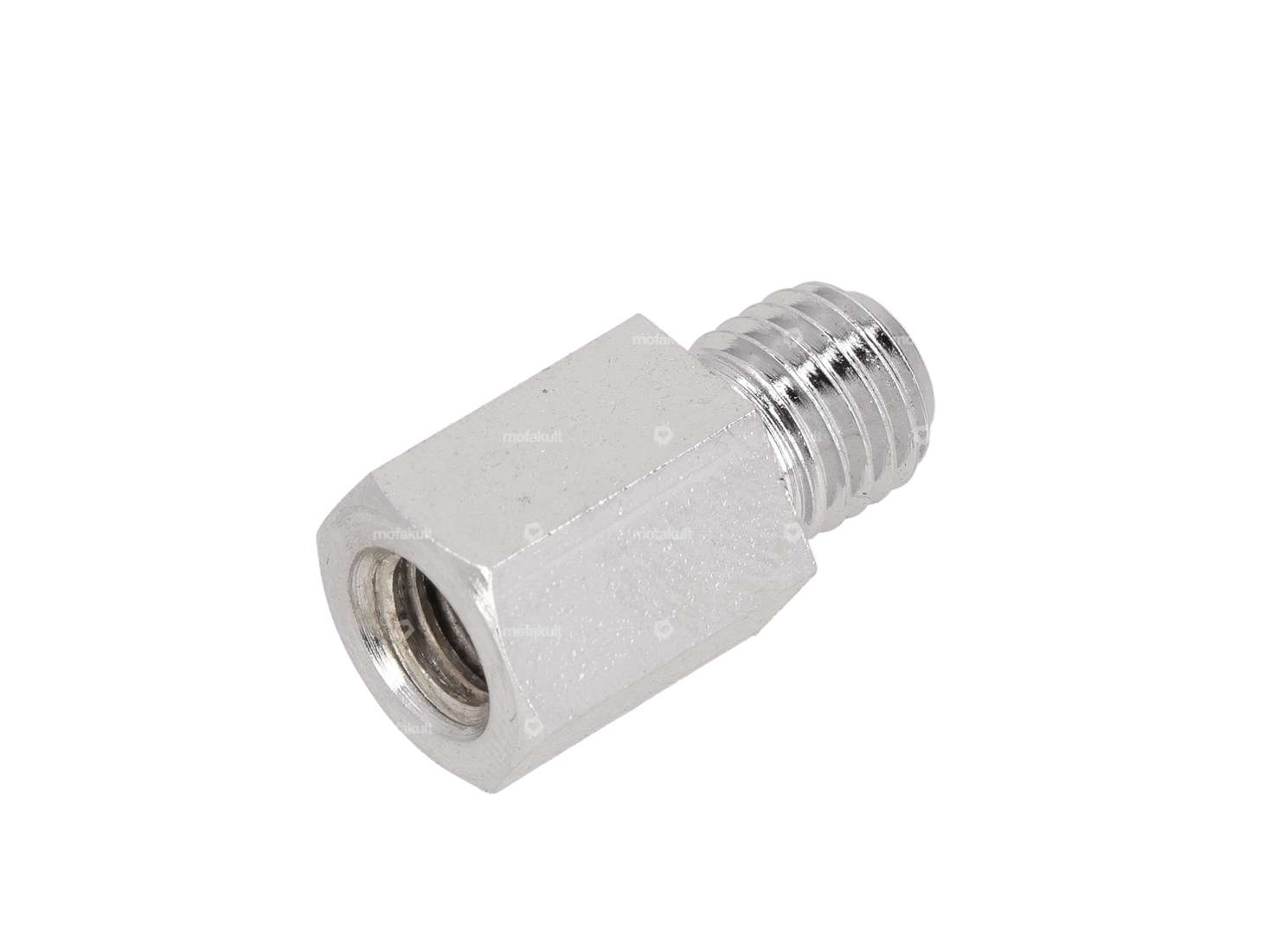 Adaptateur support de rétroviseur M8 - M10 Chrome Carousel Image 1