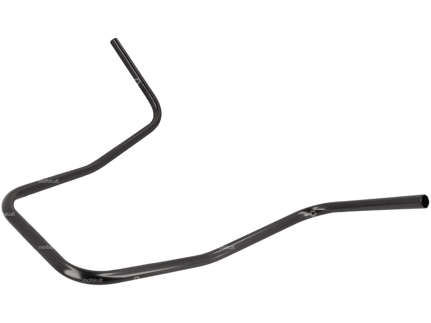 Guidon plaque de fourche 46 cm curved noir Carousel Image 2